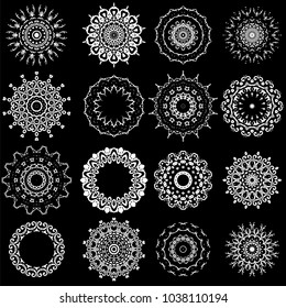 Vector Ornamental Round Pattern. Circle Texture. Oriental Geometric Ornament