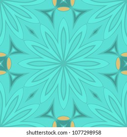 Vector Ornamental Seamless floral Pattern. Endless Texture. Geometric Ornament. For the interior design, printing, web and textile, fashion print