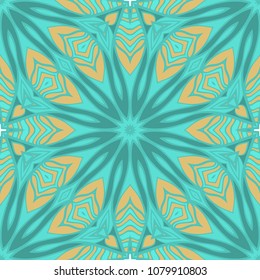 Vector Ornamental Seamless floral Pattern. Endless Texture. Geometric Ornament. For the interior design, printing, web and textile, fashion print