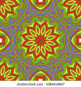 Vector Ornamental Seamless floral Pattern. Endless Texture. Geometric Ornament. For the interior design, printing, web and textile, fashion print