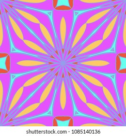 Vector Ornamental Seamless floral Pattern. Endless Texture. Geometric Ornament. For the interior design, printing, web and textile, fashion print