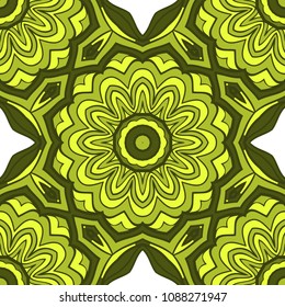 Vector Ornamental Seamless floral Pattern. Endless Texture. Geometric Ornament. For the interior design, printing, web and textile, fashion print