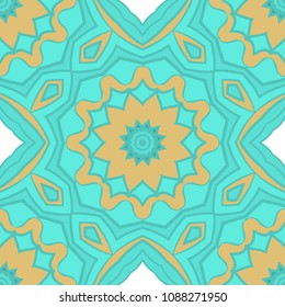 Vector Ornamental Seamless floral Pattern. Endless Texture. Geometric Ornament. For the interior design, printing, web and textile, fashion print
