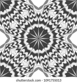 Vector Ornamental Seamless floral Pattern. Endless Texture. Geometric Ornament. For the interior design, printing, web and textile, fashion print
