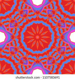Vector Ornamental Seamless floral Pattern. Endless Texture. Geometric Ornament. For the interior design, printing, web and textile, fashion print