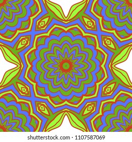 Vector Ornamental Seamless floral Pattern. Endless Texture. Geometric Ornament. For the interior design, printing, web and textile, fashion print