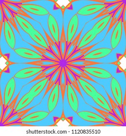Vector Ornamental Seamless floral Pattern. Endless Texture. Geometric Ornament. For the interior design, printing, web and textile, fashion print
