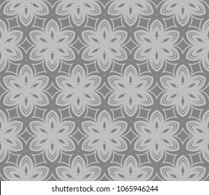 Vector Ornamental Seamless Line Pattern. Endless Texture. Geometric Ornament. For the interior design, printing, web and textile.