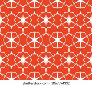 Vector Ornamental Seamless Line Pattern. Endless Texture. Geometric Ornament. For the interior design, printing, web and textile