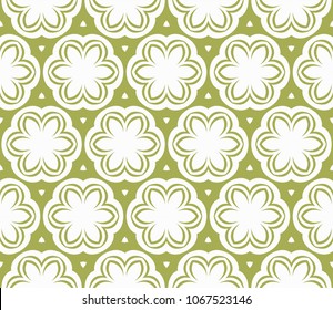 Vector Ornamental Seamless Line Pattern. Endless Texture. Geometric Ornament. For the interior design, printing, web and textile.
