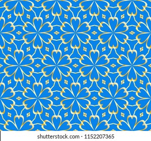 Vector Ornamental Seamless Line Pattern. Endless Texture. Geometric Ornament. For the interior design, printing, web and textile.