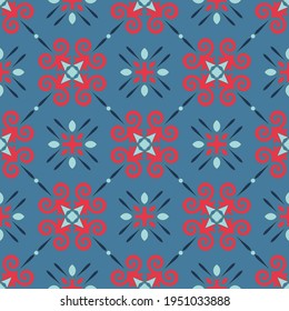 Vector ornamental seamless pattern. Background and wallpaper in ethnic style. Vector illustration can be used for backgrounds, motifs, textile, wallpapers, fabrics, gift wrapping, templates.