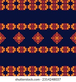 Vector ornamental seamless pattern. Background and wallpaper in ethnic style. Vector illustration can be used for backgrounds, motifs, textile, wallpapers, fabrics, gift wrapping, templates.