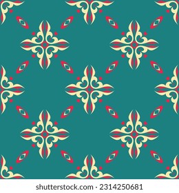 Vector ornamental seamless pattern. Background and wallpaper in ethnic style. Vector illustration can be used for backgrounds, motifs, textile, wallpapers, fabrics, gift wrapping, templates.