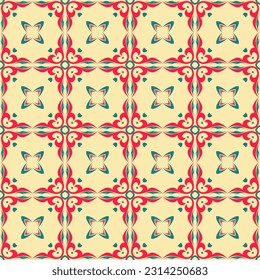 Vector ornamental seamless pattern. Background and wallpaper in ethnic style. Vector illustration can be used for backgrounds, motifs, textile, wallpapers, fabrics, gift wrapping, templates.