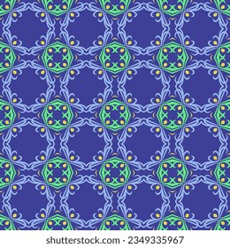 Vector ornamental seamless pattern. Background and wallpaper in ethnic style. Vector illustration can be used for backgrounds, motifs, textile, wallpapers, fabrics, gift wrapping, templates.