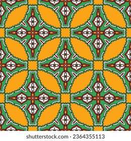 Vector ornamental seamless pattern. Background and wallpaper in ethnic style. Vector illustration can be used for backgrounds, motifs, textile, wallpapers, fabrics, gift wrapping, templates.