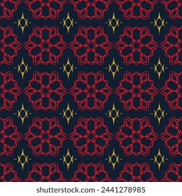 Vector ornamental seamless pattern. Background and wallpaper in classic style. Vector illustration can be used for backgrounds, motifs, textile, wallpapers, fabrics, gift wrapping, templates.