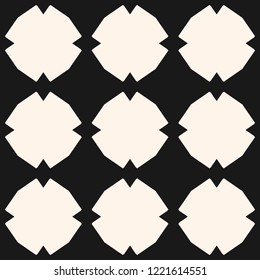 Vector ornamental seamless pattern with diamond shapes, grid, net, repeat geometric tiles. Elegant black and white ornament in Arabian style. Simple abstract background texture. Repeatable design