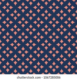Vector Ornamental Seamless Pattern. Geometric Flower Stylish Texture. Abstract Retro Tile Texture.