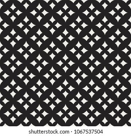 Vector Ornamental Seamless Pattern. Geometric Flower Stylish Texture. Abstract Retro Tile Texture.