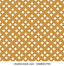 Vector Ornamental Seamless Pattern. Geometric Flower Stylish Texture. Abstract Retro Tile Texture.