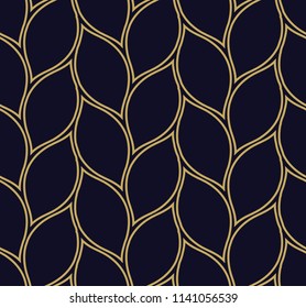  Vector ornamental seamless pattern. Gold background and wallpaper in Arabic style. Geometric pattern. Vector illustration for your design. 