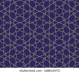 Vector de diseño ornamental transparente. Fondo dorado y fondo de pantalla en estilo árabe. Patrón geométrico. Ilustración vectorial para su diseño.