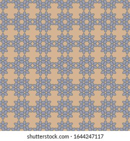 Vector ornamental seamless pattern. Vector illustration can be used for backgrounds, motifs, textile, wallpapers, fabrics, gift wrapping, templates. Design Paper For Scrapbook. Vector.