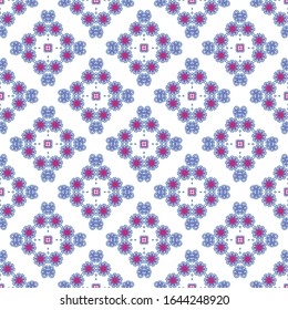 Vector ornamental seamless pattern. Vector illustration can be used for backgrounds, motifs, textile, wallpapers, fabrics, gift wrapping, templates. Design Paper For Scrapbook. Vector.