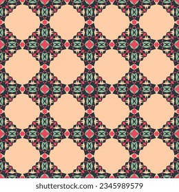 Vector ornamental seamless pattern. Vector illustration can be used for backgrounds, motifs, textile, wallpapers, fabrics, gift wrapping, templates. Design Paper For Scrapbook. Vector.	