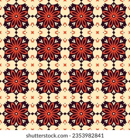 Vector ornamental seamless pattern. Vector illustration can be used for backgrounds, motifs, textile, wallpapers, fabrics, gift wrapping, templates. Design Paper For Scrapbook. Vector.