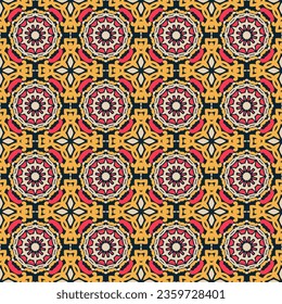 Vector ornamental seamless pattern. Vector illustration can be used for backgrounds, motifs, textile, wallpapers, fabrics, gift wrapping, templates. Design Paper For Scrapbook. Vector.