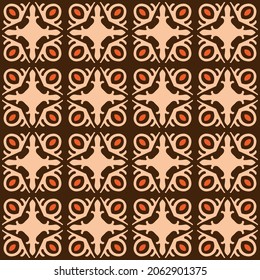 Vector ornamental seamless texture. Background and wallpaper in ethnic style. Vector illustration can be used for backgrounds, motifs, textile, wallpapers, fabrics, gift wrapping, templates.