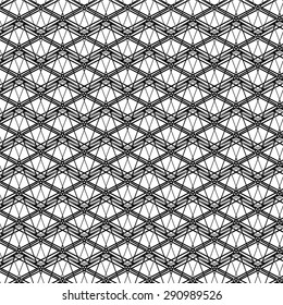 Vector Ornamental Texture on White Background. Abstract Geometric Pattern