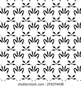 Vector Ornamental Texture on White Background. Abstract Geometric Pattern