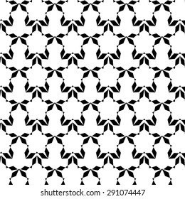 Vector Ornamental Texture on White Background. Abstract Geometric Pattern