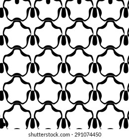 Vector Ornamental Texture on White Background. Abstract Geometric Pattern