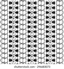 Vector Ornamental Texture on White Background. Abstract Geometric Pattern