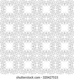 Vector Ornamental Texture on White Background. Abstract Geometric Pattern