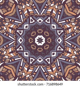 Vector ornamental tribal Abstract Seamless geometrical Pattern
