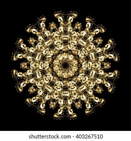 Vector ornamental winter illustration for decoration, Christmas greeting cards, invitation template. Coloring pages. Zentangle elegant snow flake.