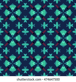 Vector ornaments. Abstract  geometric illustration. Pattern for UI-design, corporate style,  party invitation, greeting cards.