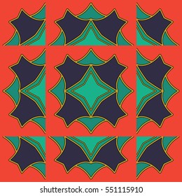 Vector ornaments. Abstract geometric illustration. Pattern for website, corporate style, party invitation, wallpaper.