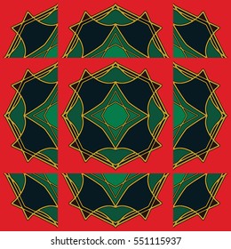 Vector ornaments. Abstract geometric illustration. Pattern for website, corporate style, party invitation, wallpaper.