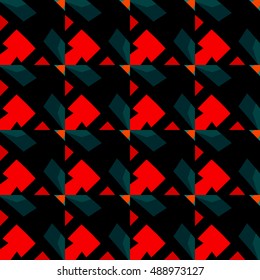 Vector ornaments. Abstract geometric pattern. Cloth design, wallpaper.