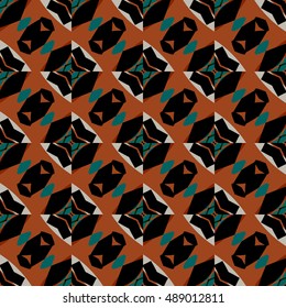 Vector ornaments. Abstract geometric pattern. Cloth design, wallpaper.