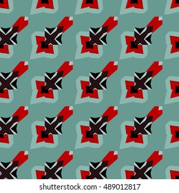 Vector ornaments. Abstract geometric pattern. Cloth design, wallpaper.