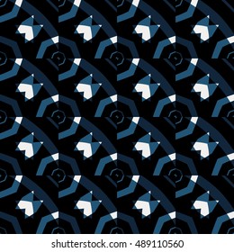 Vector ornaments. Abstract geometric pattern. Cloth design, wallpaper.
