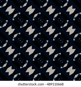 Vector ornaments. Abstract geometric pattern. Cloth design, wallpaper.